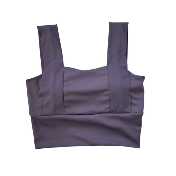 Magnolia Boutique Square Neck Sports Bra Purple Small - Picture 1 of 4